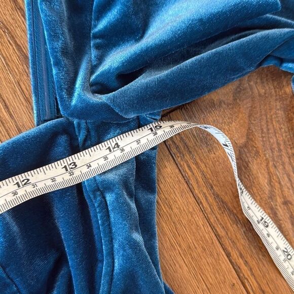 Bar 111 blue corset velvet bodysuit size M - Picture 7 of 9